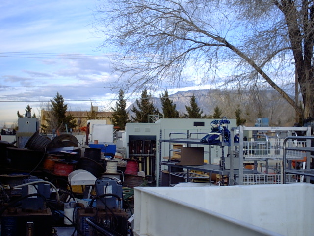 ABQ: outside yard of Surplus City
